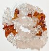 16 inch strand of Mixed Chips - Crystal Quartz, Rose Quartz, And Carnelian