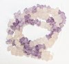 16 inch strand of Mixed Chips - Rose Quartz and Amethyst
