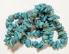 16 inch strand of Dyed Medium Chinese Turquoise Chips