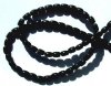 16 inch strand of 6x4mm Black Onyx Oval Beads