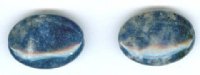 2 18x13mm Sodalite Flat Oval Beads