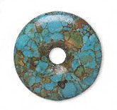 1, 23mm Reclaimed Turquoise Donut