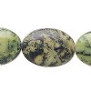 1, 25x18mm Serpentine Flat Oval Bead 