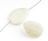 8pc strand 25x19mm Butter Jade Flat Teardrop Beads
