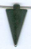 1 29x15mm Hematite Triangle / Arrowhead Pendant