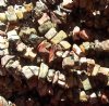 36 inch strand of Red Leopardskin Jasper Chips
