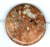 1 35x6mm Lepidolite Coin Bead