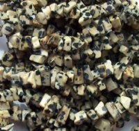 36 inch strand of Dalmatian Jasper Chips