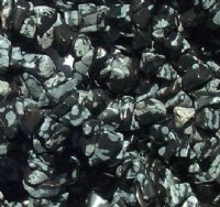 36 inch strand of Snowflake Obsidian Chips
