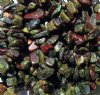 36 Inch Strand of Dragon Blood Jasper Chip Beads