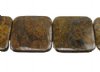 1, 35x35x7mm Bronzite Flat Square Bead