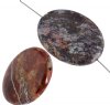 1, 40x30x7mm Rainbow Agate Flat Oval Bead
