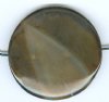 1 44mm Brown Banded Agate Coin Bead