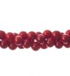 16 inch strand of 4mm Round Dyed Bamboo Coral Beads