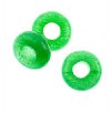 2, 4x10mm Large Hole Boho Rondelle Green Jade Beads