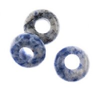 2, 4x10mm Large Hole Boho Rondelle Sodalite Beads