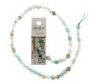 16 inch strand of 6mm Faceted Round Light Blue Agate Beads