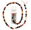 16 inch strand of 6mm Faceted Round Multicolor Agate Beads