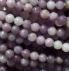 16 Inch Strand of 6mm Round Lilac Stone Beads