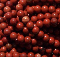 16 inch strand of 6mm Round Red Jasper Beads