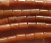 16 Inch strand 6x4mm Red Aventurine Tube / Cylinder Beads