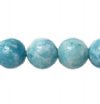 15 inch Strand of 8mm Emulated Larimar Round Beads