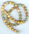 16 inch strand of 8mm Round Crazy Lace Agate Beads