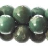 16 inch strand of 8mm Round Dyed Green Stabiilzed Turquoise Beads