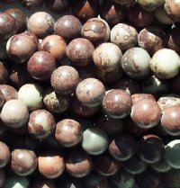 16 Inch Strand of 8mm Round Crazy Horse Stone Beads