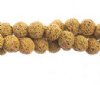 8 Inch Strand of 8mm Round Egyptian Sand Lava Stone Beads