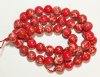 16 inch strand of 8mm Round Red Imperial Jasper Beads
