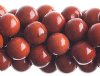 16 inch strand of 8mm Round Red Jasper Beads