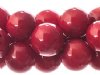 16 inch strand of 8mm Round Dyed Bamboo Coral Beads