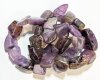 16 inch strand of 10x8mm Dyed Purple Quartz Nuggets