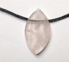 1, 30x20x8mm Rose Quartz Marquis Oval Pendant