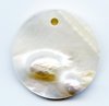 1 25mm Round Blister Pearl Shell Pendant