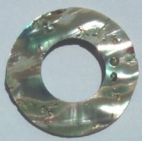 1 35mm Paua Donut Shell Pendant