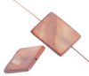 10 20x15mm Flat Rectangle Copper Dyed Shell Beads