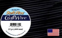 15 Yards of 22 Gauge Black Soft Flex Craft Wire