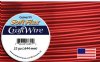 15 Yards of 22 Gauge Red Silver Plated Soft Flex Craft Wire