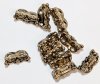 10, 4x10mm Two Hole Fancy Antique Gold Spacer Bars 