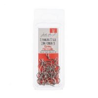 20pcs of 14mm Stainless Steel Flat Fish Hook Earrings