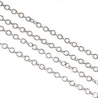 1m of 1.5x1.2mm Stainless Steel Oval Chain