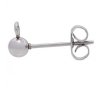 10 Pairs of 4mm Stainless Steel Ball Stud Earrings with Clutch