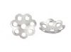 100, 6mm Stainless Steel Daisy Bead Caps