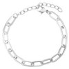 1, 13x6mm Stainless Steel Link Chain Bracelet