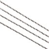 1m of 1mm Stainless Steel Diamond Cut Twisted Curb Chain