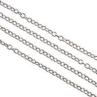 1m of 2.5x2mm Stainless Steel Rolo Chain