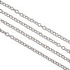 1m of 2.5x2mm Stainless Steel Rolo Chain