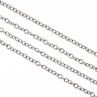 1m of 2x1.5mm Stainless Steel Oval Chain